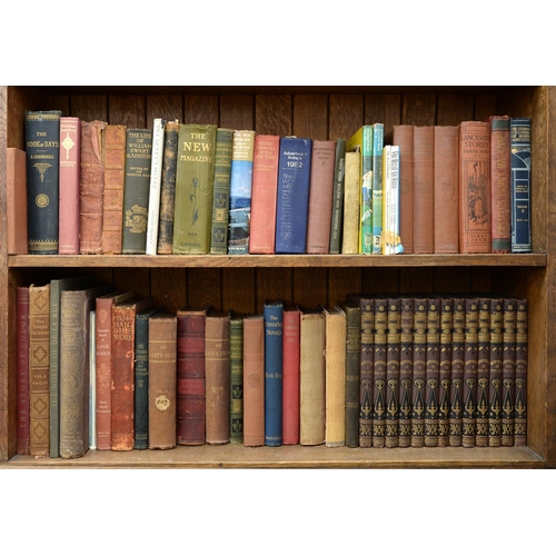 881 - Books. Four shelves of general stock, 19th c and later, including pre-First World War propagand... 