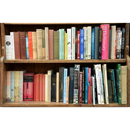 890 - Books. Six shelves of general stock, early 20th c and later, including hunting, riding, and other co... 