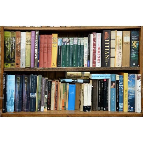 927 - Books. Six shelves of general stock, early 20th c and later, including three shelves of art his... 