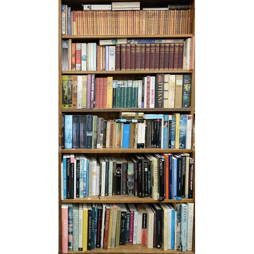 927 - Books. Six shelves of general stock, early 20th c and later, including three shelves of art his... 