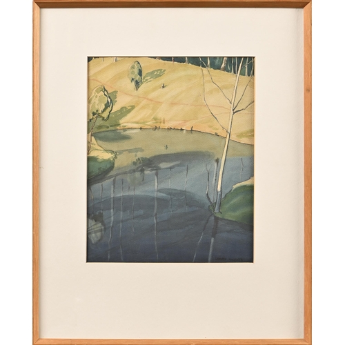 999 - Kenneth MacQueen (1897-1960) - The Water-Hole Milmerran Queensland Australia, signed, watercolour, 2... 