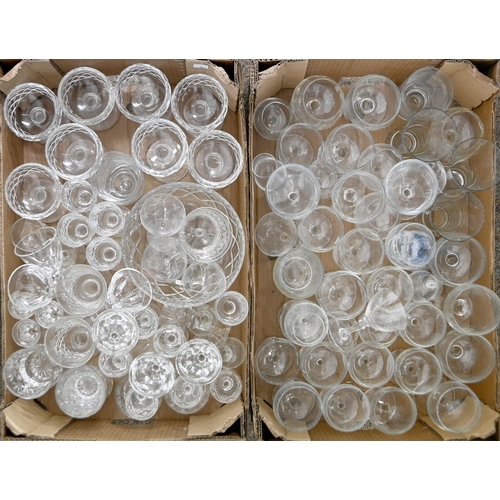 1107 - Miscellaneous cut glass, drinking glass, etc