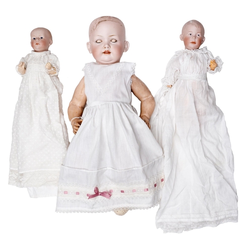 504 - A Gebruder Heubach 8*25 bisque head character doll, c1912, with intaglio eyes, open-closed mouth and... 