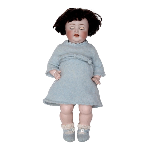 505 - A Kammer & Reinhardt 126 flirty eyed bisque head character doll, c1914, with flirty eyes and ope... 