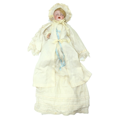 532 - A Simon & Halbig for Kammer & Reinhardt bisque head character baby doll, model 122, c1915, w... 