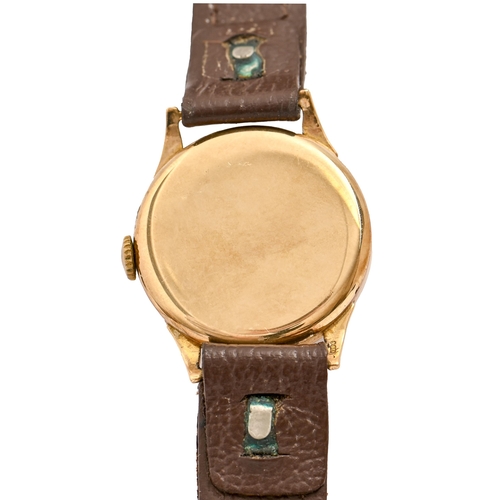 68 - A Garrard 9ct gold wristwatch, 30mm diam, London 1957