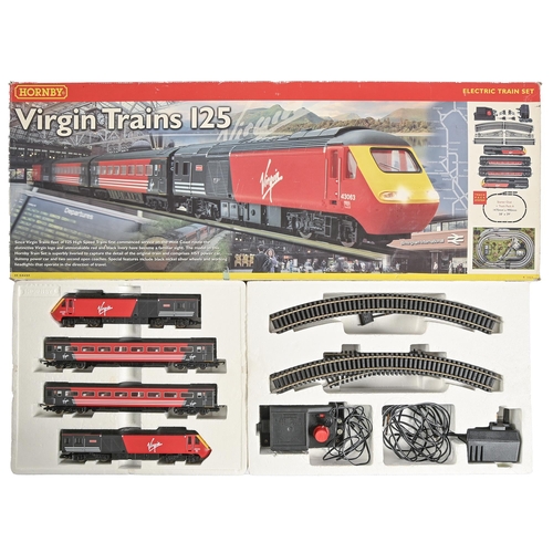 735 - Model Railways. Hornby Virgin 125 train set, boxed