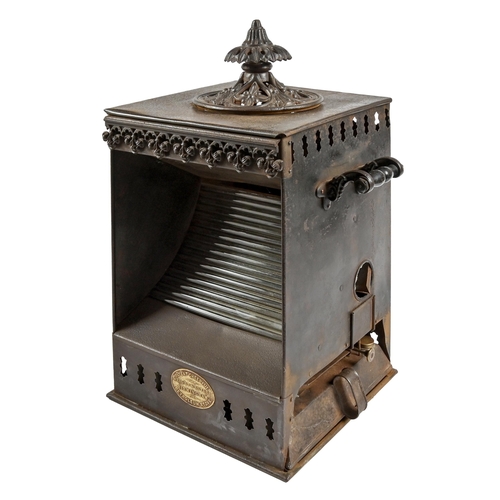 759 - A cast iron petroleum stove, early 20th c, by Wright & Butler, Birmingham, 52cm h... 