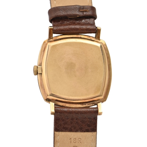 77 - A Rolex Tudor 9ct gold cushion shaped gentleman's wristwatch, Ref 53, 31 x 31mm, Birmingham 1971... 