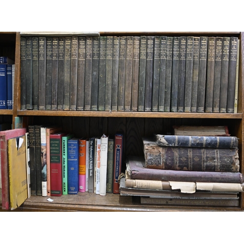 826 - Books. Six shelves of general stock, 19th c and later, including Knight's Cabinet Shakespeare, twelv... 