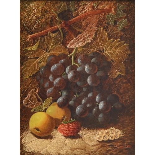 890 - Oliver Clare (1852-1927) - Still Lifes with Fruit, a pair, both signed (in red), oil on canvas, 29.5... 