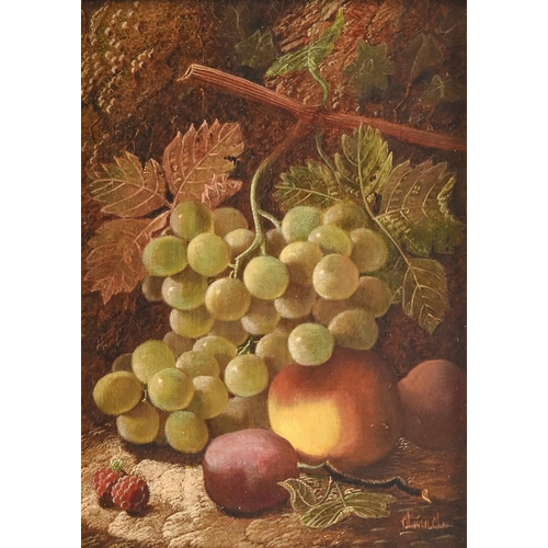 890 - Oliver Clare (1852-1927) - Still Lifes with Fruit, a pair, both signed (in red), oil on canvas, 29.5... 