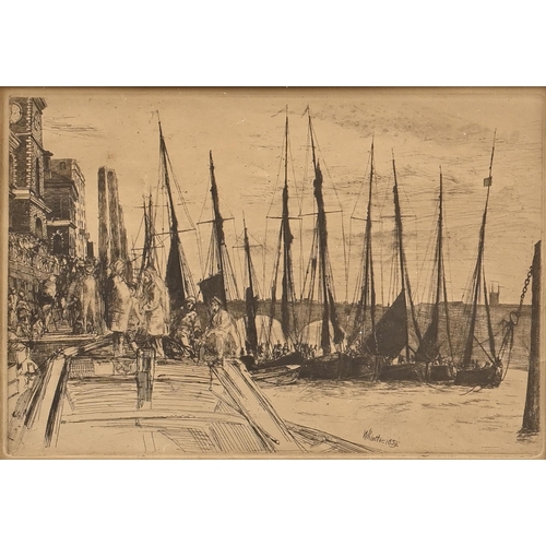 894 - James Abbott McNeill Whistler RBA (1834-1903) - Billingsgate, signed and dated 1859 within the ... 