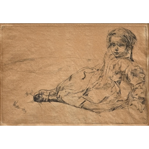 895 - James Abbott McNeill Whistler RBA (1834-1903) - Bibi Valentin, signed and dated 1859 within the... 