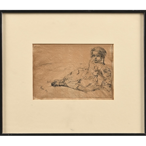 895 - James Abbott McNeill Whistler RBA (1834-1903) - Bibi Valentin, signed and dated 1859 within the... 