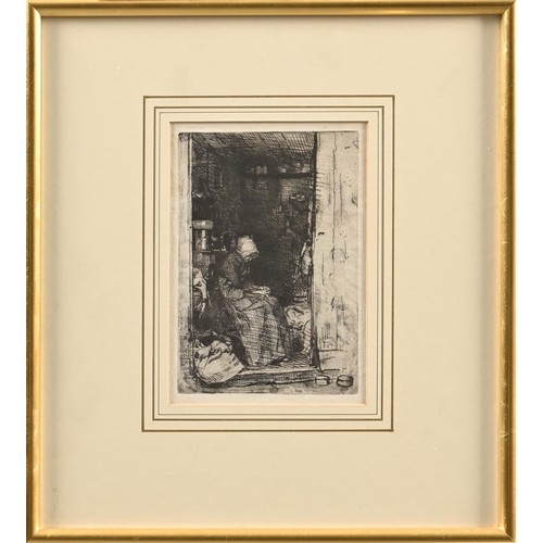 896 - James Abbott McNeill Whistler RBA (1834-1903) - La Vieille aux loques, signed within the plate, n.d.... 