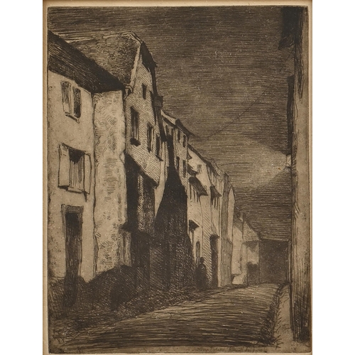 901 - James Abbott McNeill Whistler RBA (1834-1903) - Street at Saverne, signed within the plate, lettered... 