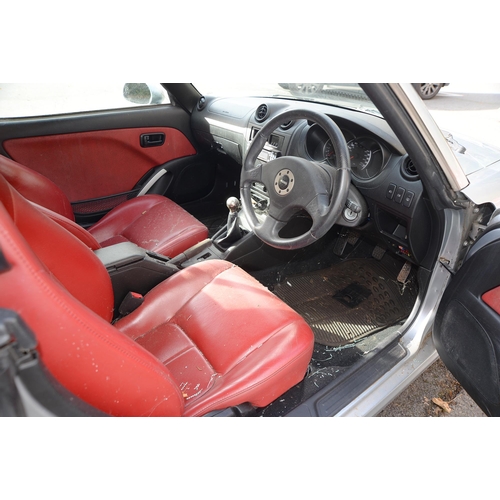 654A - Motor Car. 2005 Daihatsu Copen Cabriolet, NX55 GKF, 2 door, silver, petrol, manual, 659cc, first reg... 