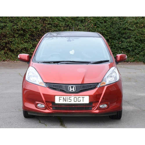 199 - Motor Car. 2015 Honda Jazz, FN15 OGT, 4 doors, red, petrol, manual, 1339cc, first registration 6th M... 