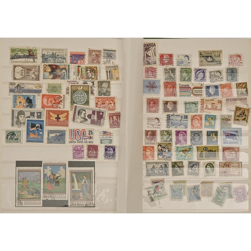 221 - Postage stamps. A collection of Great Britain, Commonwealth and world stamps, mint and used, in albu... 