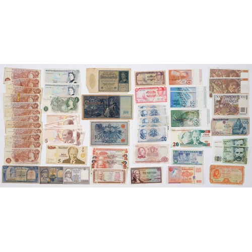 329 - Paper money. Miscellaneous United Kingdom and foreign bank notes, early 20th c and later... 