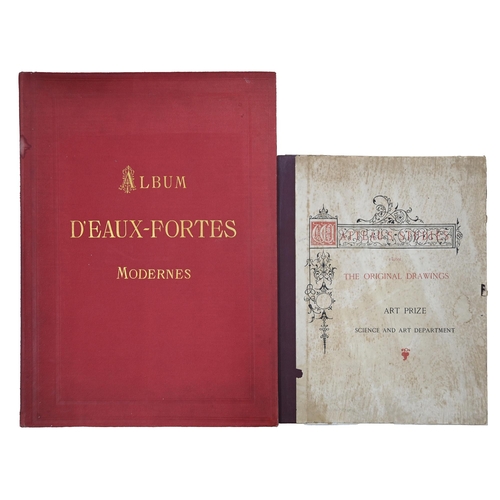 440 - Art. Album d'eaux-fortes modernes, Paris: Delarie, Éditeur, 1886, illustrated with 20 mounted etchin... 