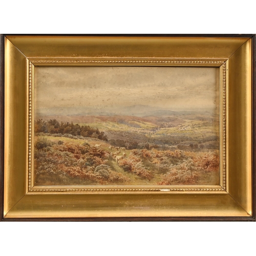 539 - Arthur Henry Enock (1828-1917) - Beacon Hill, Yorkshire, signed, titled and dated 1883, watercolour,... 