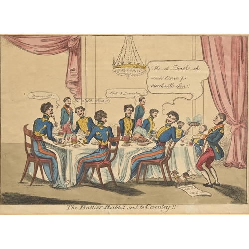 551 - Caricatures. John Lewis Marks (fl. 1814-1832) - Chesterfield sent to Coventry, or a D... 