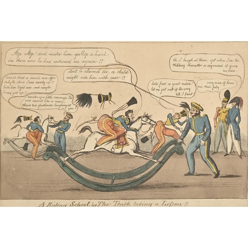 551 - Caricatures. John Lewis Marks (fl. 1814-1832) - Chesterfield sent to Coventry, or a D... 