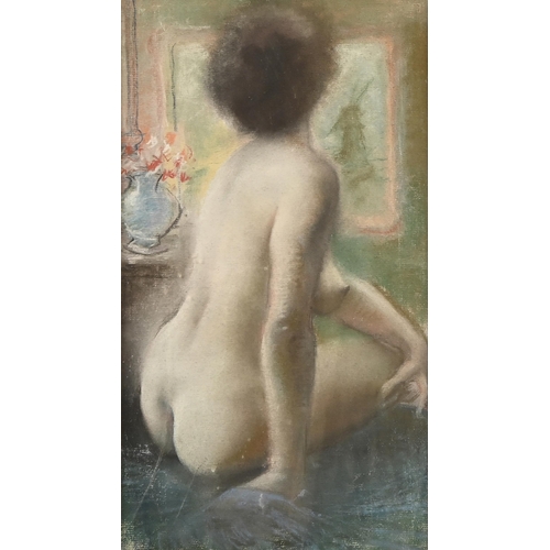 562 - Glan Williams (Welsh; 1912-1986) - Study of a Female Nude, pastel, 45 x 29.5cm, another two smaller,... 