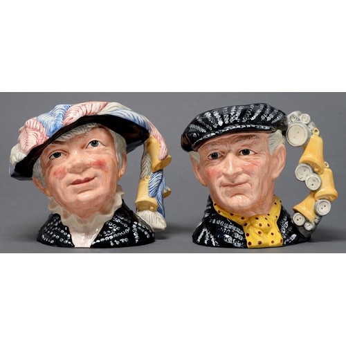 59 - Four Royal Doulton character jugs, late 20th/early 21st c, comprising City Gent, Long John Silver, T... 