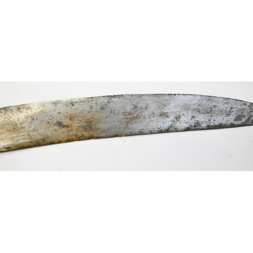 375 - Indian edged weapons. A talwar, 19th c, 87.5cm l