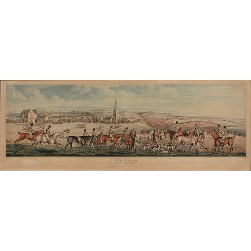 922 - Thomas Sutherland (1785-1838) after Henry Thomas Alken - The Death, View of Kettleby, aquatint with ... 