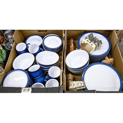 1184 - Miscellaneous ceramics, including an extensive Danish earthenware dinner service, late 19th c chambe... 