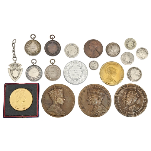 456 - Souvenir commemorative medals and coins, 20th c. Including, Edward VIII King and Emperor, ascended t... 