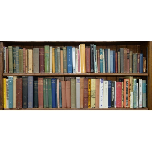 640 - Books. Twelve shelves of general stock, late 19th c and later, including Italian art and history, Br... 