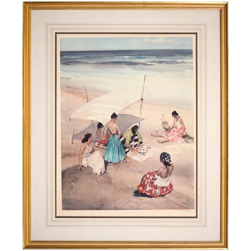 773 - Sir William Russell Flint RA (1880-1969) - Interlude, reproduction printed in colour, published by F... 