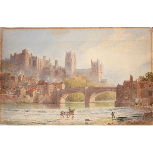 913 - Alfred Edward Parkman (1852-1930) - Durham, signed and dated 1923, watercolour, 27.5 x 43cm, a water... 