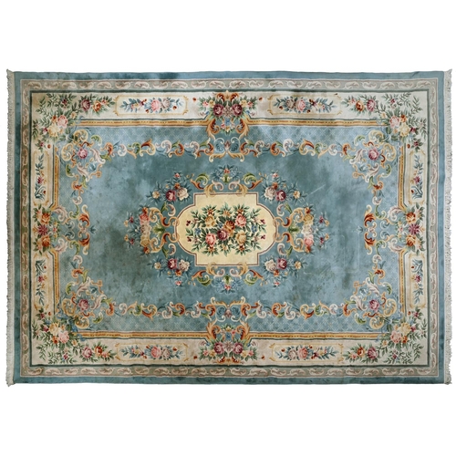 938 - A Chinese silk carpet, 369 x 567cm