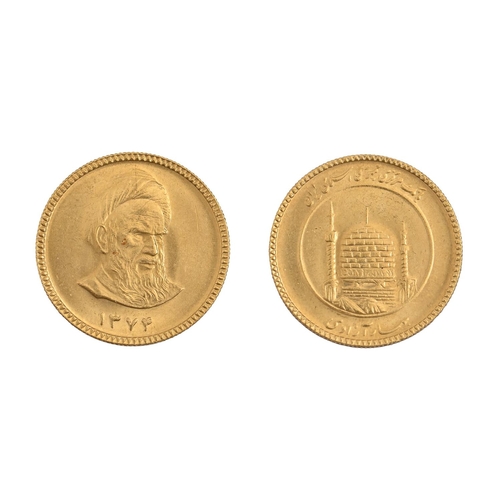 98 - Gold coin. Iran, Azadi 1999