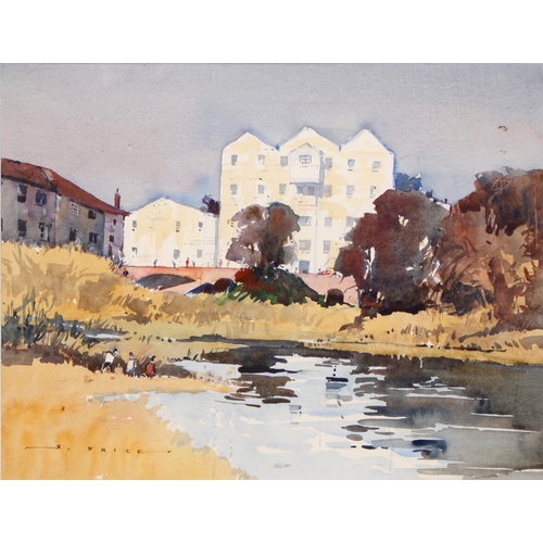 886 - Stan Price (1919-2001) - Buxton Mill Norfolk, signed, watercolour, 33 x 43cm and Richard Robjent (19... 