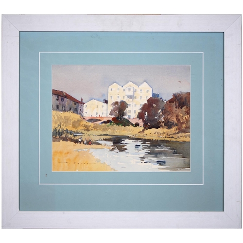 886 - Stan Price (1919-2001) - Buxton Mill Norfolk, signed, watercolour, 33 x 43cm and Richard Robjent (19... 