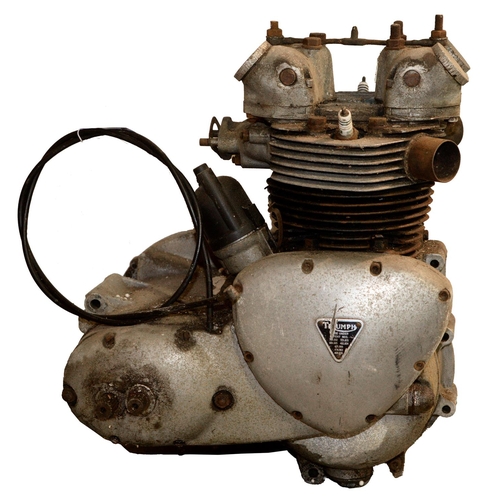 1114 - 1960 Triumph 350cc unit 3TA engine/gearbox, OHV, engine No H18543