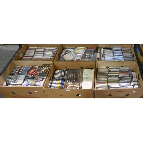 1163 - An extensive collection of DVDs and CDs, mainly classical