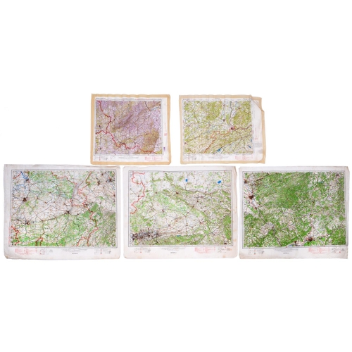 196 - Second World War. Two RAF silk 'escape' maps, one dated September 1939, Saarbrücken, Sheet M. 32/7, ... 