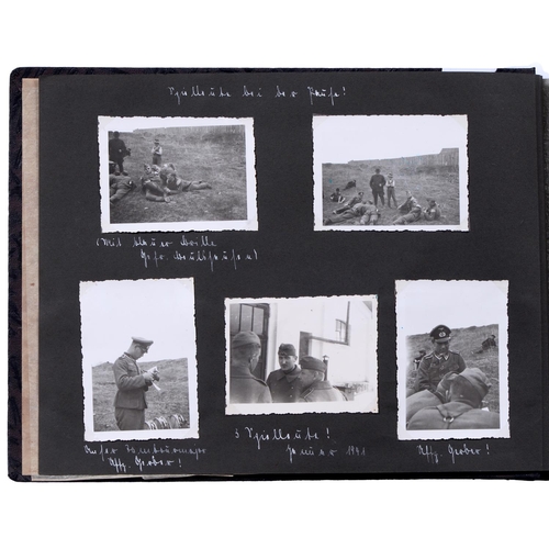 210 - Third Reich/Nazi Germany. A Wehrmacht infantryman's Second World War photograph album, dated 1941, 1... 