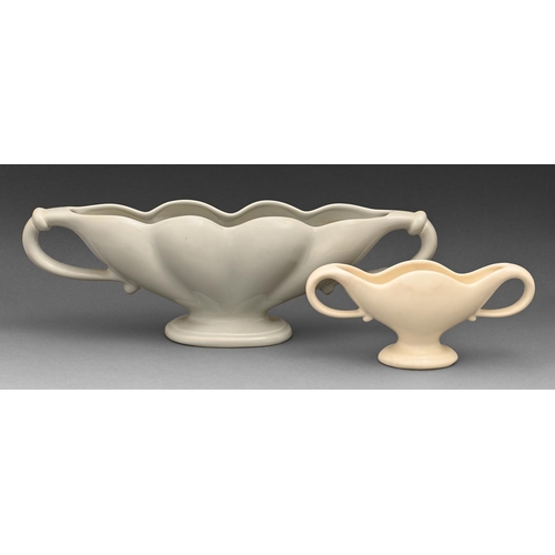 534 - Two earthenware vases designed by William John Marriner (1881-1967) for Fulham Pottery, c1935, with ... 