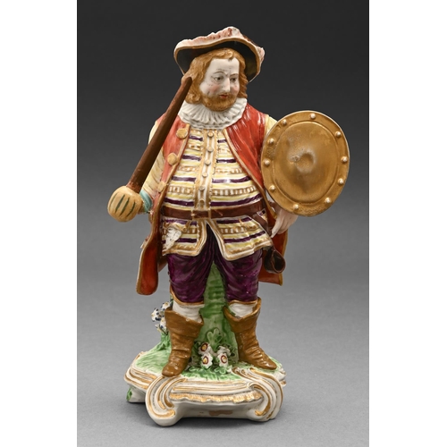 586 - A Derby figure of James Quinn in the role of Falstaff, c1820, incised No 291