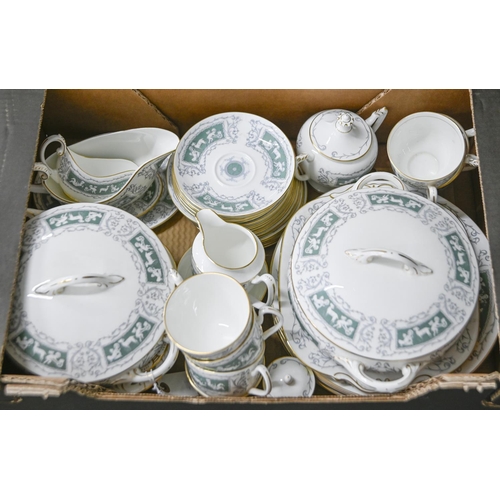 607 - A Coalport Revelry Adam Green pattern dinner service, second half 20th c, printed mark... 