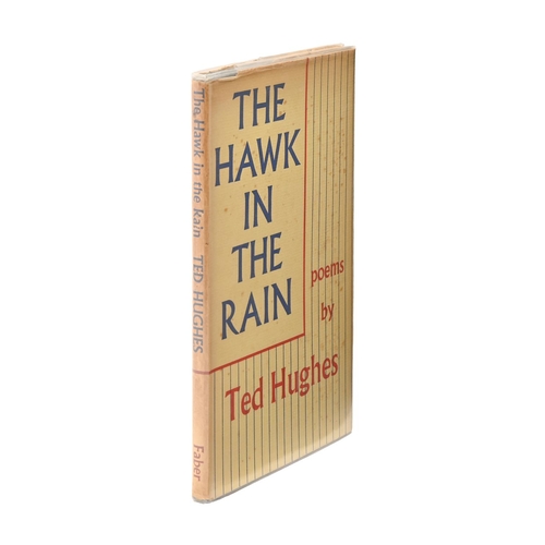 77 - Hughes (Ted), The Hawk in the Rain, first edition, first impression, London: Faber and Faber, 1957, ... 